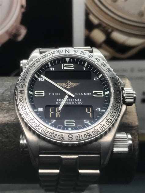 breitling emergency titanium quartz|Breitling emergency wrist watch.